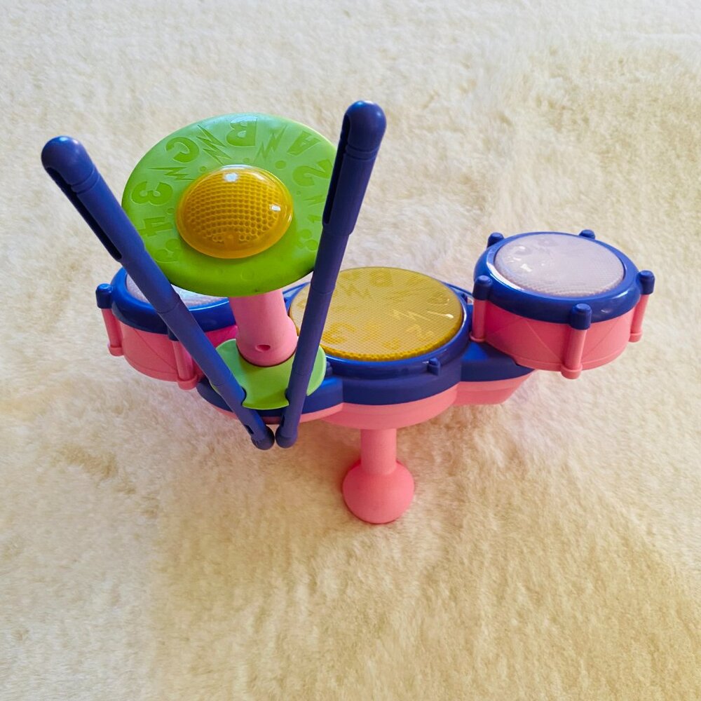 VTech KidiBeats Kids Drum Set Pink Age 24 months to 5 years Musical Toy - Picture 3 of 6